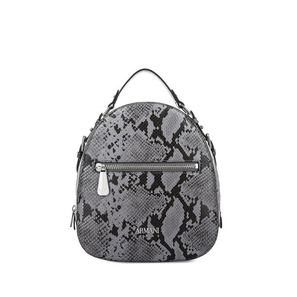 Armani Jeans crocodile effect backpack. Grey - Picture 1 of 4